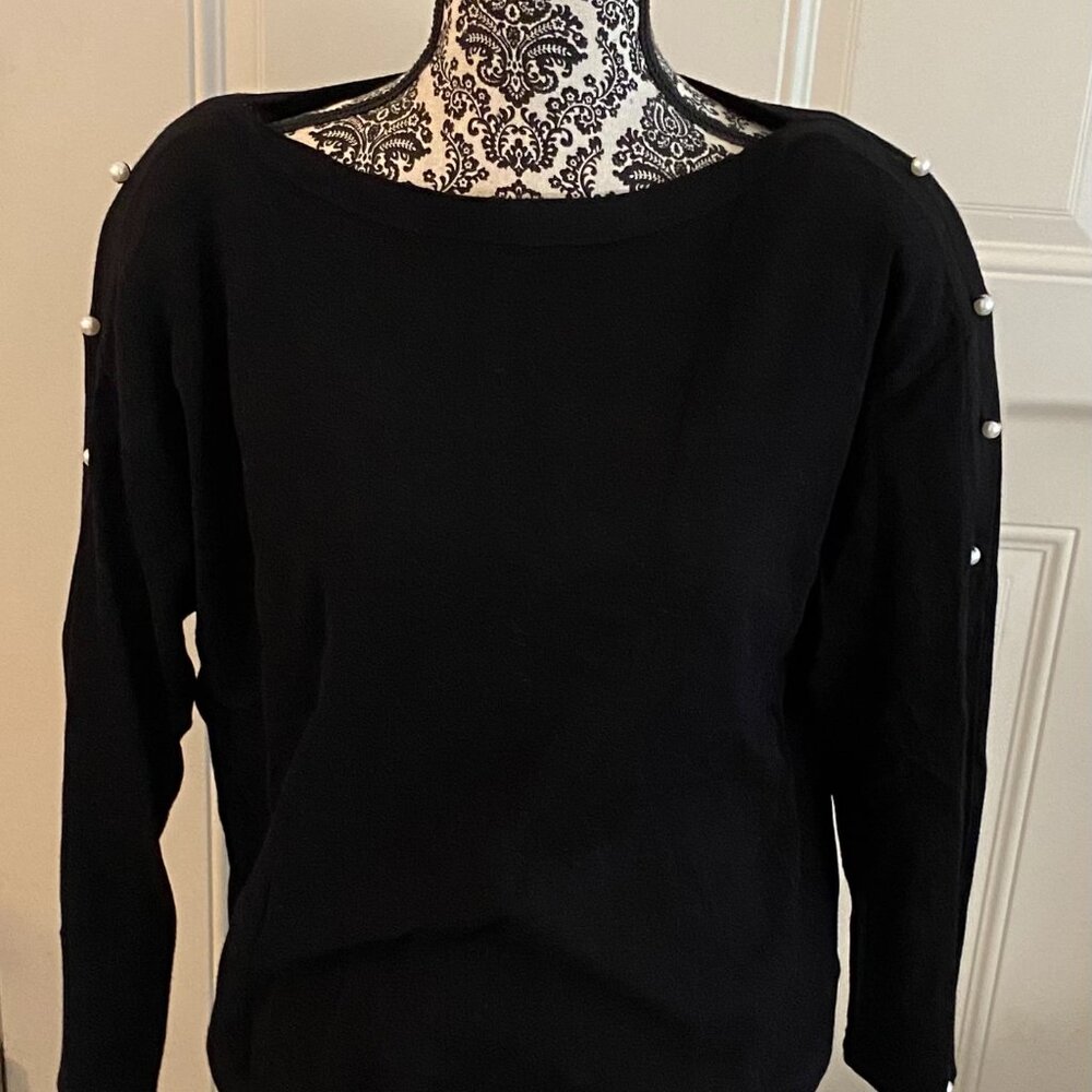 Talbots dressy black sweater